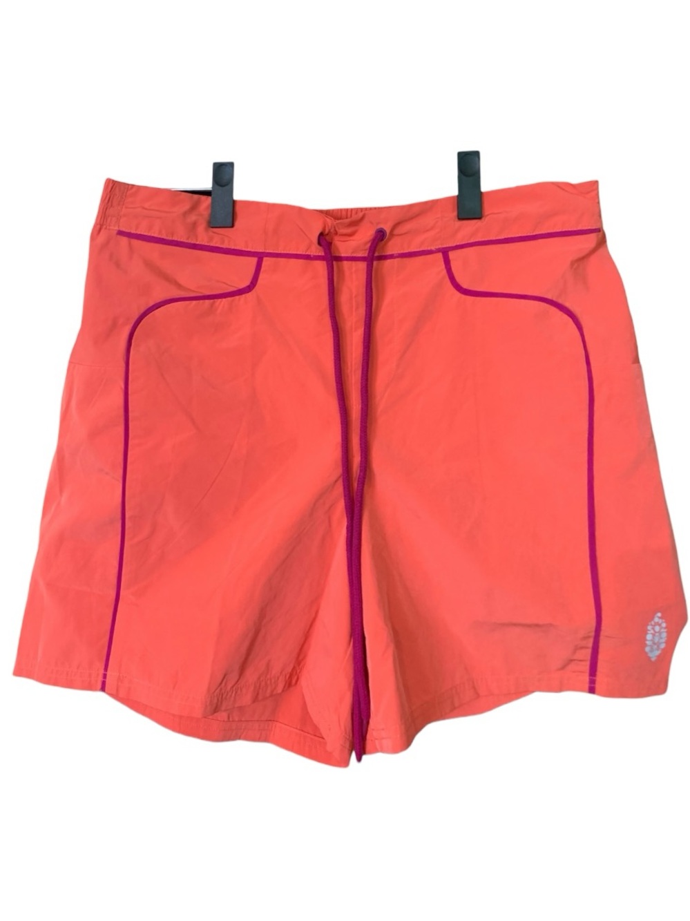 Free People Movement Neon Coral Trail / Hiking Nylon Board Shorts NWT Medium - Picture 4 of 10